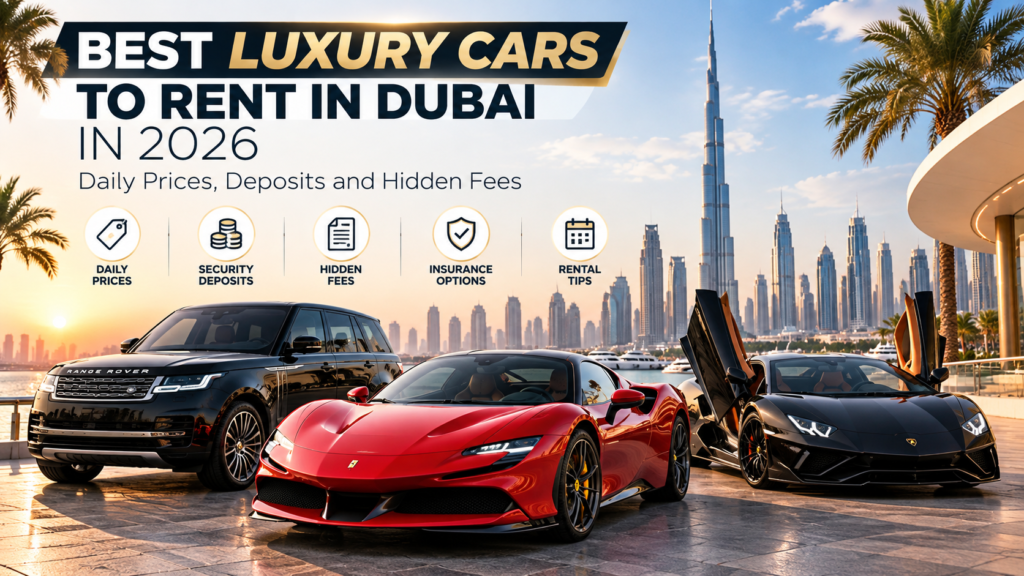 Best Luxury Cars to Rent in Dubai in 2026: Daily Prices, Deposits and Hidden Fees